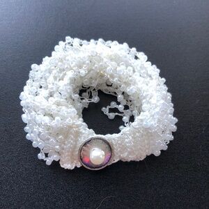 Bracelet- Beaded and Crocheted